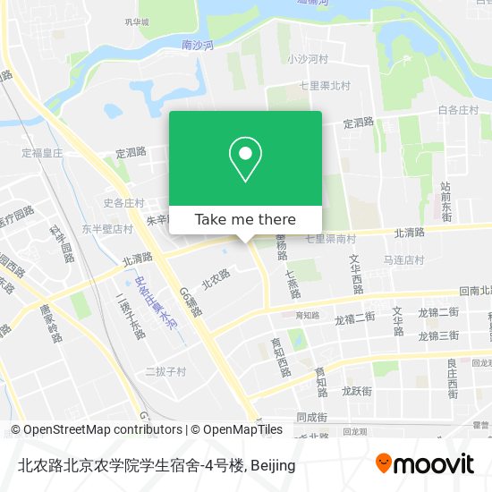 北农路北京农学院学生宿舍-4号楼 map