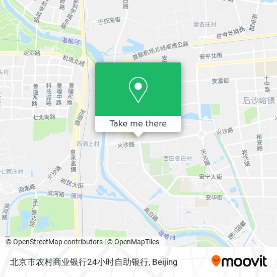 北京市农村商业银行24小时自助银行 map