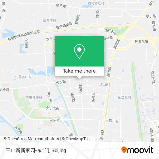三山新新家园-东1门 map