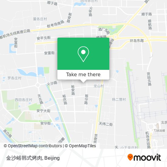 金沙峪韩式烤肉 map