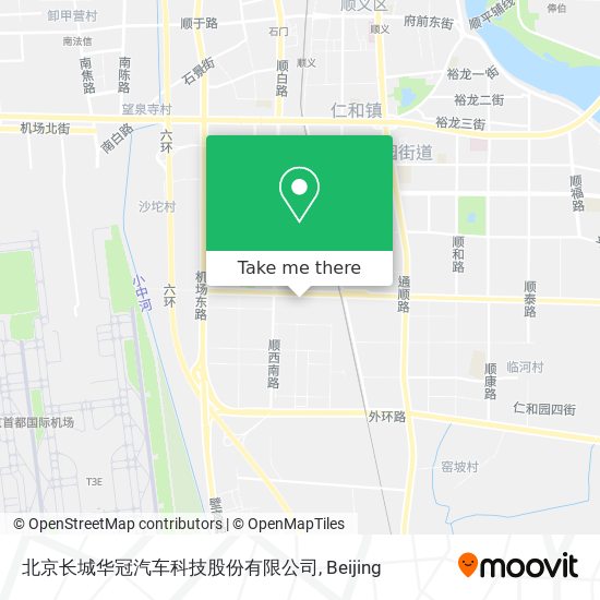 北京长城华冠汽车科技股份有限公司 map