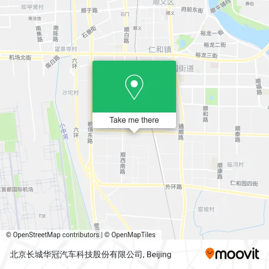 北京长城华冠汽车科技股份有限公司 map