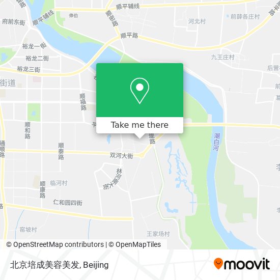 北京培成美容美发 map