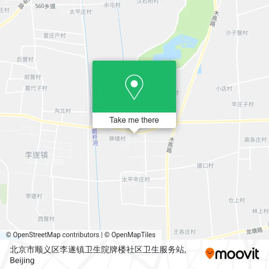 北京市顺义区李遂镇卫生院牌楼社区卫生服务站 map