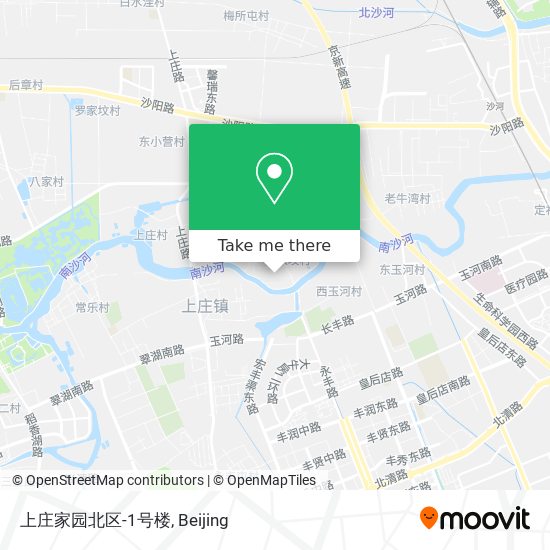 上庄家园北区-1号楼 map