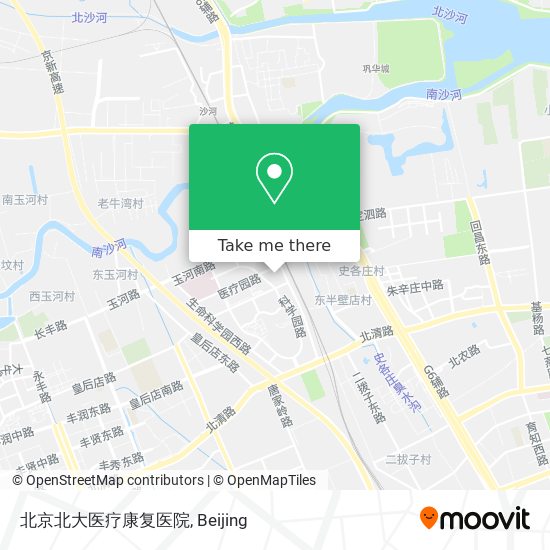 北京北大医疗康复医院 map