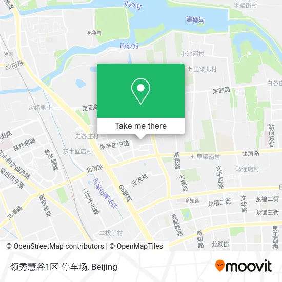 领秀慧谷1区-停车场 map