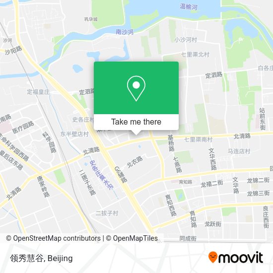 领秀慧谷 map