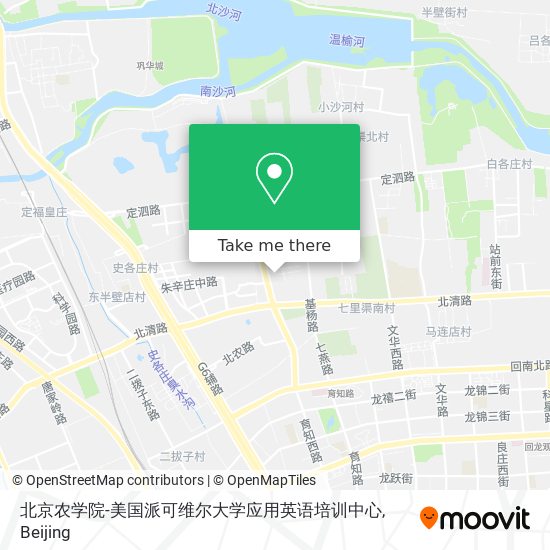 北京农学院-美国派可维尔大学应用英语培训中心 map