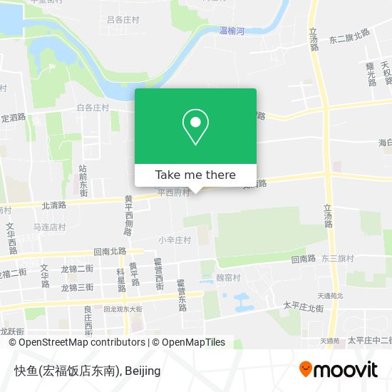 快鱼(宏福饭店东南) map