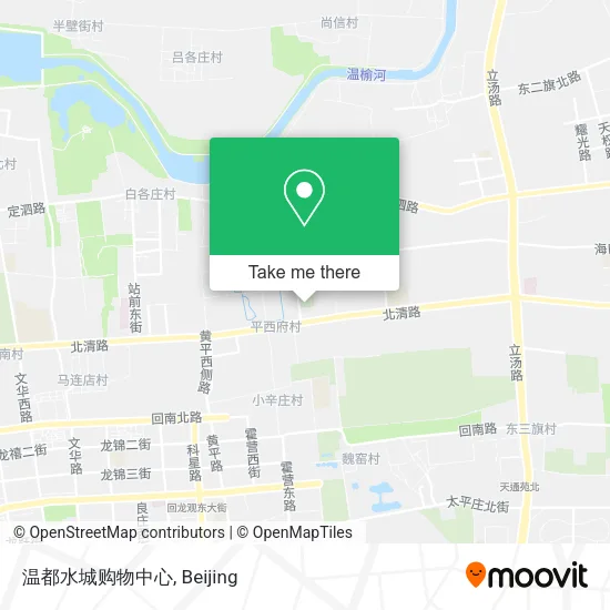 温都水城购物中心 map