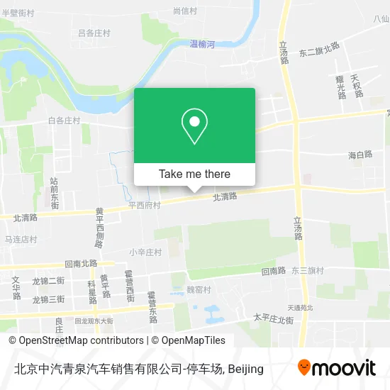 北京中汽青泉汽车销售有限公司-停车场 map