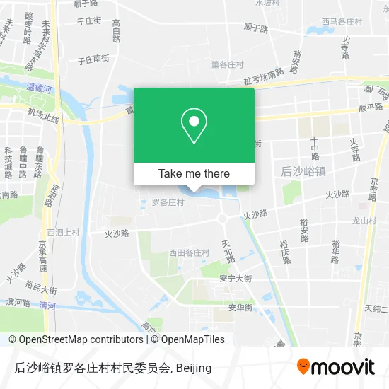 后沙峪镇罗各庄村村民委员会 map