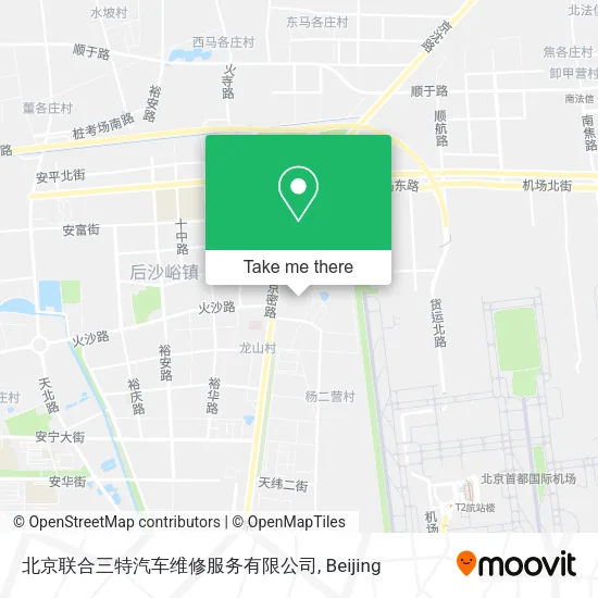 北京联合三特汽车维修服务有限公司 map