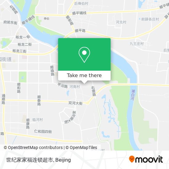 世纪家家福连锁超市 map
