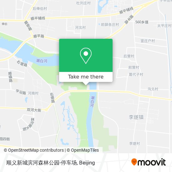 顺义新城滨河森林公园-停车场 map
