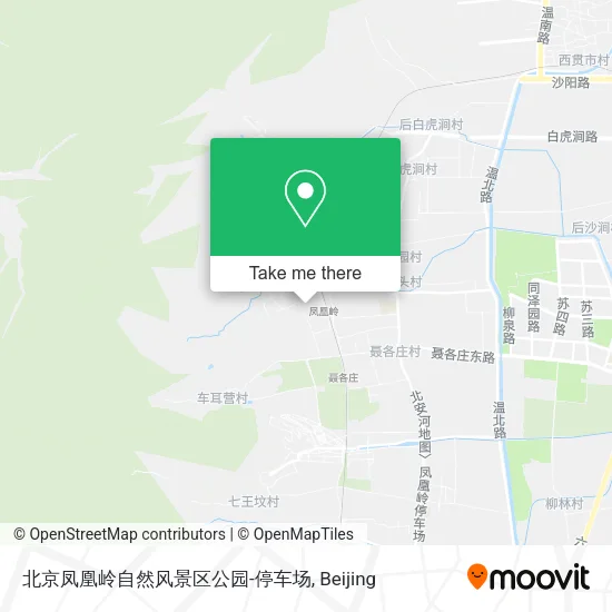 北京凤凰岭自然风景区公园-停车场 map