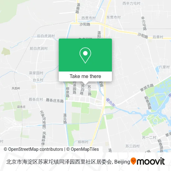 北京市海淀区苏家坨镇同泽园西里社区居委会 map
