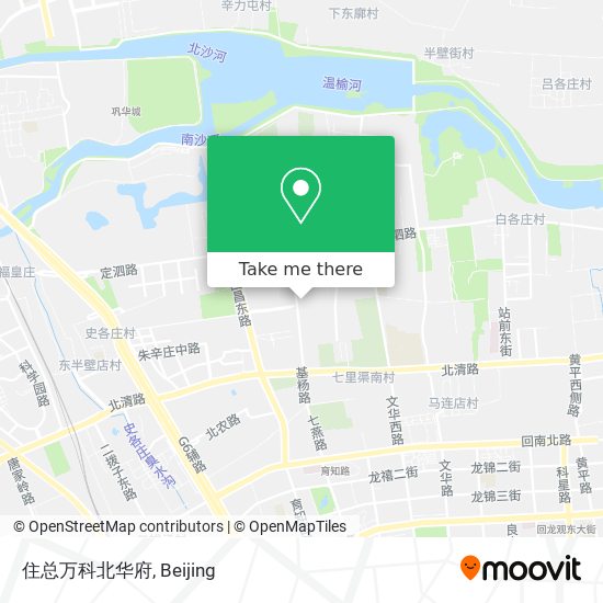 住总万科北华府 map