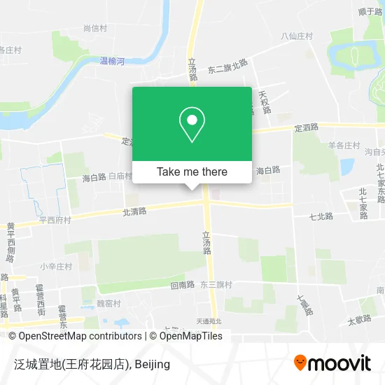 泛城置地(王府花园店) map