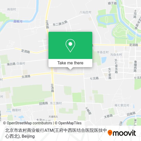北京市农村商业银行ATM(王府中西医结合医院医技中心西北) map