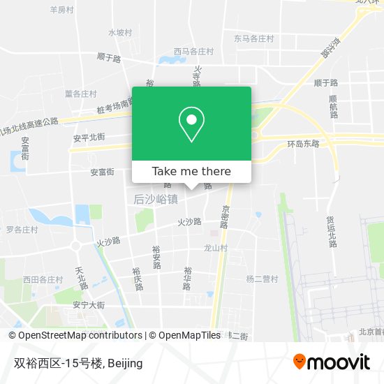 双裕西区-15号楼 map