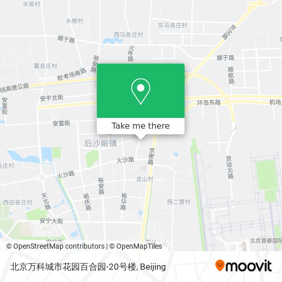 北京万科城市花园百合园-20号楼 map