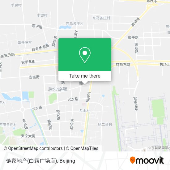 链家地产(白露广场店) map