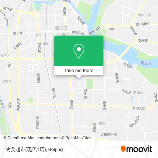 物美超市(现代1店) map