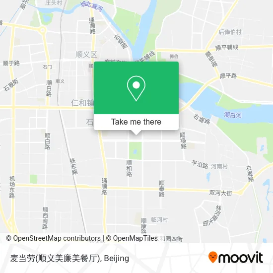麦当劳(顺义美廉美餐厅) map