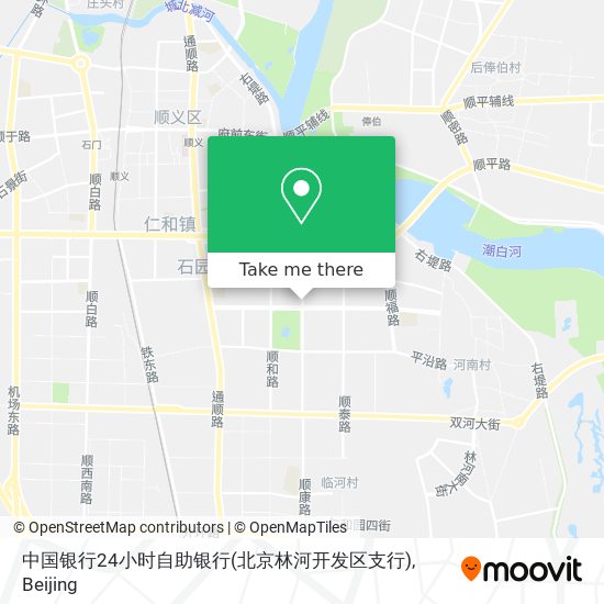 中国银行24小时自助银行(北京林河开发区支行) map