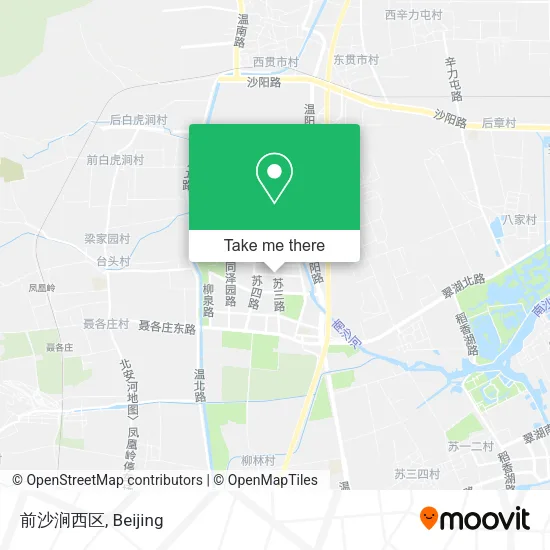 前沙涧西区 map