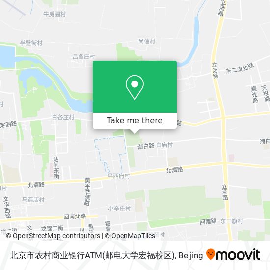 北京市农村商业银行ATM(邮电大学宏福校区) map