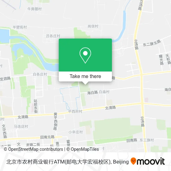 北京市农村商业银行ATM(邮电大学宏福校区) map