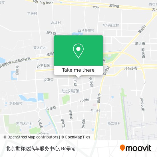 北京世祥达汽车服务中心 map