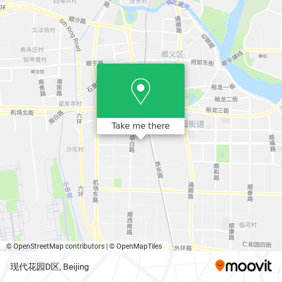 现代花园D区 map