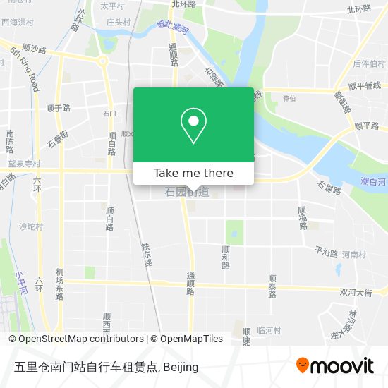 五里仓南门站自行车租赁点 map