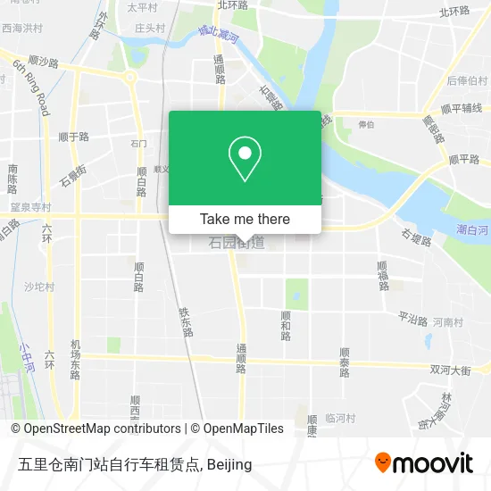 五里仓南门站自行车租赁点 map