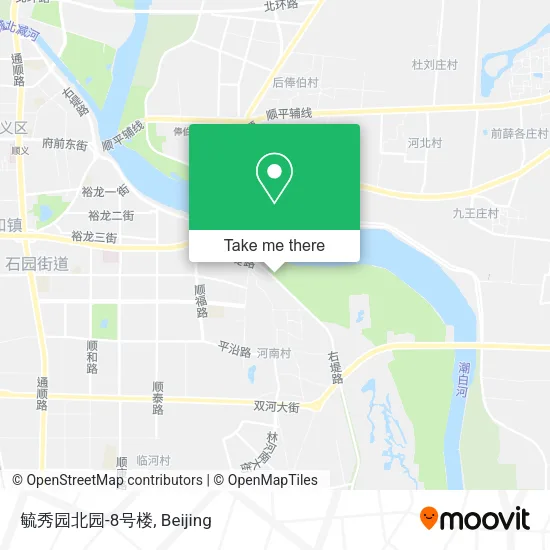 毓秀园北园-8号楼 map
