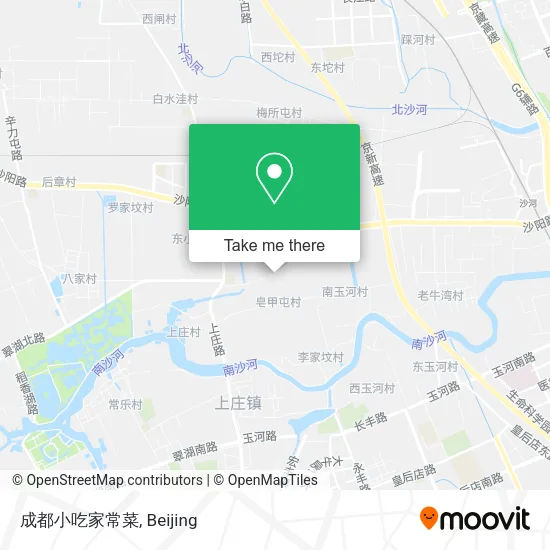 成都小吃家常菜 map
