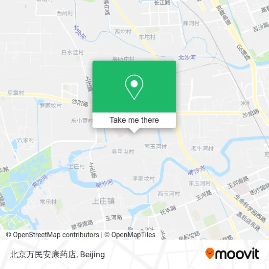 北京万民安康药店 map