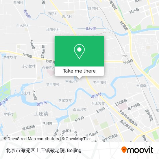 北京市海淀区上庄镇敬老院 map