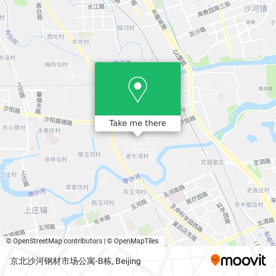 京北沙河钢材市场公寓-B栋 map