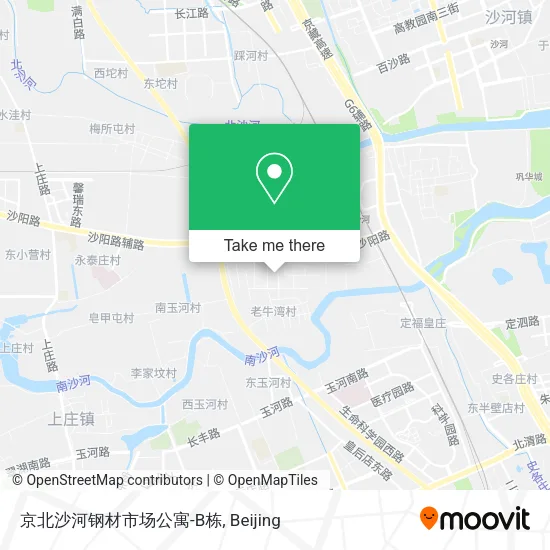 京北沙河钢材市场公寓-B栋 map