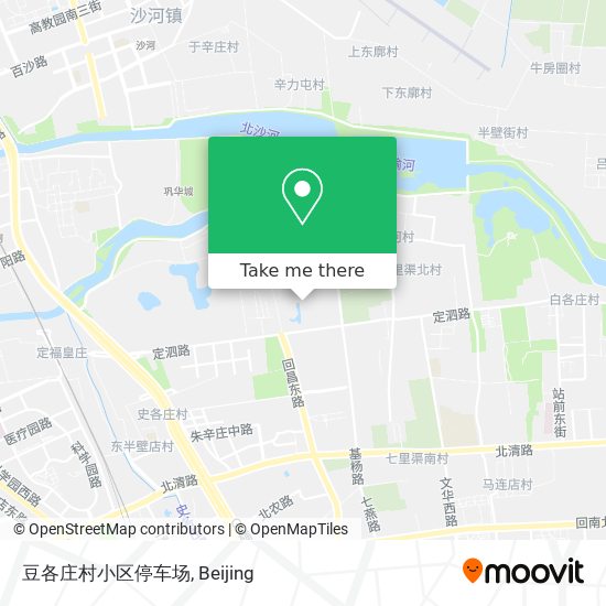 豆各庄村小区停车场 map