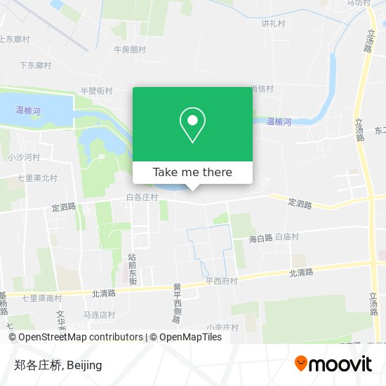 郑各庄桥 map
