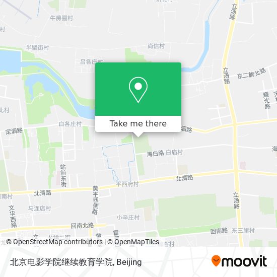 北京电影学院继续教育学院 map