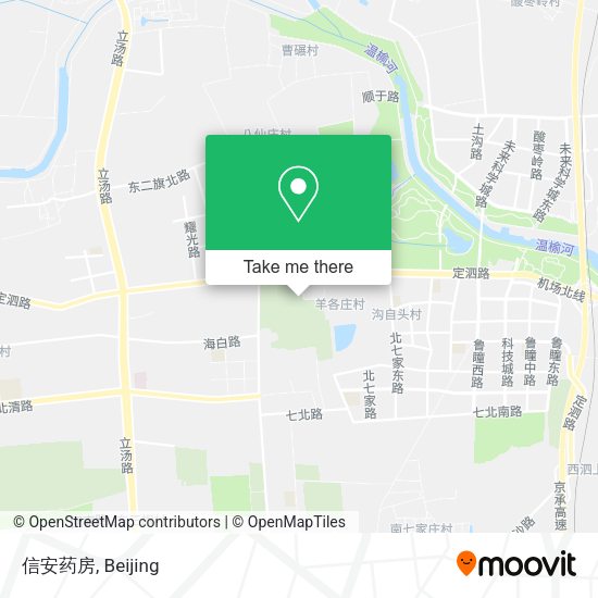 信安药房 map