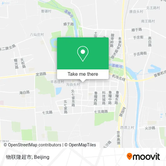 物联隆超市 map