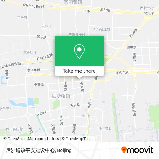 后沙峪镇平安建设中心 map